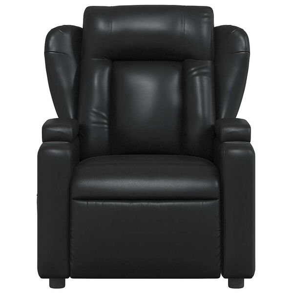 vidaXL Fauteuil inclinable en similicuir noir