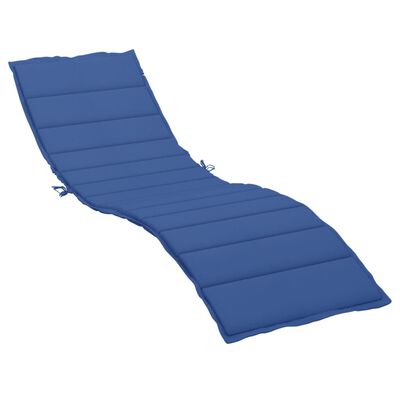 vidaXL Coussin de chaise longue bleu royal 200x50x3 cm tissu oxford