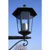 vidaXL Lampadaire de jardin 2 bras 215 cm Vert foncé/Noir Aluminium