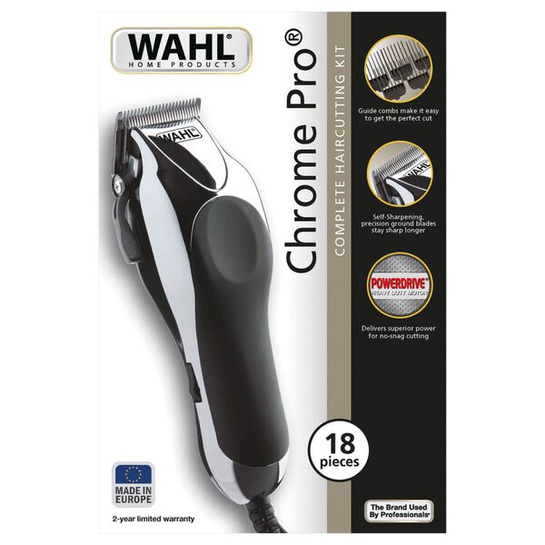 Wahl Tondeuse à cheveux 18 pcs Chrome Pro