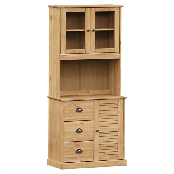 vidaXL Buffet haut VIGO 78x40x175 cm bois massif de pin