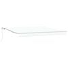 vidaXL Auvent Rétractable Blanc 400 × 300 cm Polyester