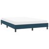 vidaXL Cadre de lit sans matelas bleu fonc&eacute; 160x220 cm velours
