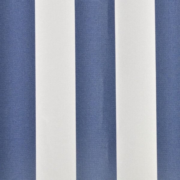vidaXL Toit d'auvent Toile Bleu et blanc 6x3 m (Cadre non inclus)