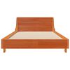 vidaXL Cadre de lit sans matelas cire marron 90x200 cm bois pin massif