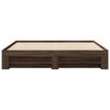 vidaXL Cadre de lit sans matelas ch&ecirc;ne marron 180x200 cm