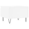 vidaXL Tables basses 2 pcs blanc 50x46x35 cm bois d'ingénierie