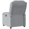 vidaXL Fauteuil inclinable &eacute;lectrique Gris clair Tissu