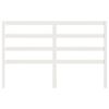 vidaXL T&ecirc;te de lit Blanc 156x4x100 cm Bois massif de pin
