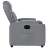 vidaXL Fauteuil inclinable en tissu gris clair