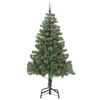 vidaXL Sapin de No&euml;l avec 300 LED avec support Vert 210 cm PVC