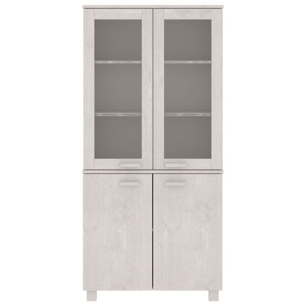 vidaXL Buffet HAMAR Bois massif de pin Blanc