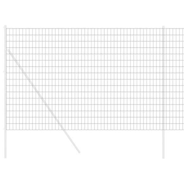vidaXL Clôture Euro Gris 1.5 x 10 m Fer revêtu de PVC