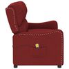 vidaXL Fauteuil de massage inclinable à 2 places rouge bordeaux tissu