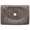 vidaXL Lavabo Gris 50x35x10 cm Marbre