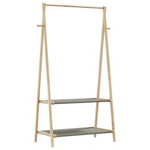 vidaXL Porte-v&ecirc;tement avec &eacute;tag&egrave;res 96x45,5x150,5 cm bambou