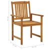 vidaXL Chaises de jardin avec coussins lot de 6 Bois d'acacia massif