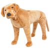 vidaXL Jouet en peluche Chien de race Labrador marron clair XXL