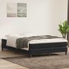 vidaXL Sommier &agrave; lattes de lit avec matelas noir 140x210 cm velours