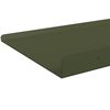 vidaXL &Eacute;tag&egrave;re flottante 2 pcs Vert olive 40 x 18 x 2,5 cm Acier
