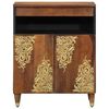 vidaXL Buffet avec porte Marron 60 x 33 x 75 cm Bois de mangue massif