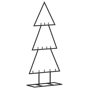 vidaXL Arbre de No&euml;l en m&eacute;tal pour d&eacute;coration noir 60 cm