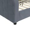 vidaXL Lit de repos sans matelas gris fonc&eacute; 100x200 cm velours