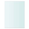 vidaXL Panneaux d'&eacute;tag&egrave;re 2 pcs Verre Transparent 20 x 15 cm