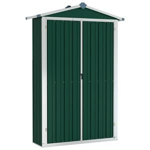 vidaXL Abri de jardin Vert 116x45x175 cm Acier galvanis&eacute;