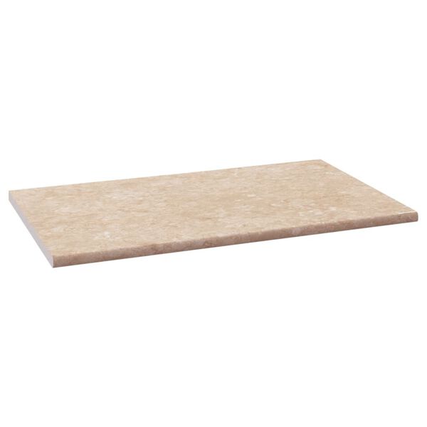 vidaXL Comptoir de cuisine Beige avec texture 100x60x2,8 cm Agglom&eacute;r&eacute;
