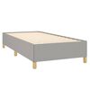 vidaXL Sommier &agrave; lattes de lit avec matelas Gris clair 80x200 cm Tissu