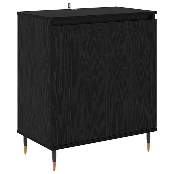 vidaXL Buffet Chêne noir 60 x 35 x 70 cm Bois d'ingénierie