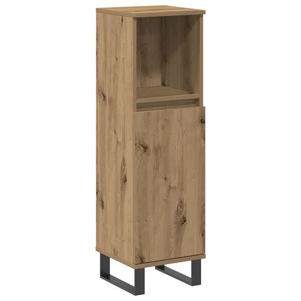 vidaXL Armoire de salle de bain chêne artisanal 30x30x100 cm