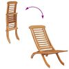 vidaXL Chaise de jardin pliable 50x90x69 cm Bois de teck massif