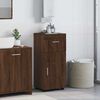 vidaXL Ensemble d'armoire de salle de bain TULUM Ch&ecirc;ne brun