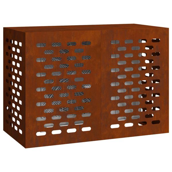 vidaXL Housse de climatiseur Rouill&eacute; 100 x 50 x 70 cm Acier patin&eacute;