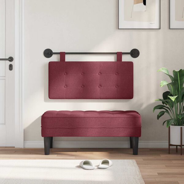 vidaXL T&ecirc;te de lit suspendue Montage mural tissu