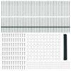 vidaXL Clôture avec poteau Vert 1,2 x 100 m Acier et PVC