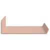 vidaXL &Eacute;tag&egrave;re flottante 2 pcs Rose 30 x 9 x 2,5 cm Acier