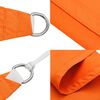 vidaXL Voile de parasol tissu oxford rectangulaire 3x5 m orange