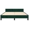 vidaXL Cadre de lit sans matelas vert fonc&eacute; 140x200 cm velours