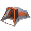 vidaXL Tente familiale tunnel 8 personnes gris et orange imperméable