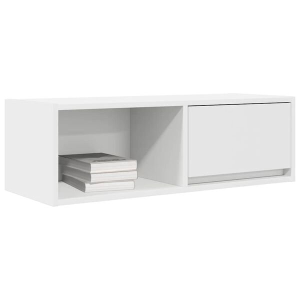vidaXL Meubles TV 2 pcs blanc 80x31x25,5 cm bois d'ing&eacute;nierie