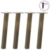 vidaXL Pieds de table basse 4 pi&egrave;ces Acier naturel 30 cm Acier