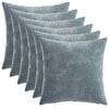 vidaXL Housse de coussin 6 pcs HEERLEN Bleu clair 30 x 30 cm