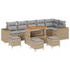 vidaXL Ensemble de canap&eacute; de jardin 10 pc 6-Nombre de places