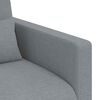 vidaXL Ensemble de Canap&eacute;s 2 pcs Gris clair 198 x 78 x 80 cm tissu