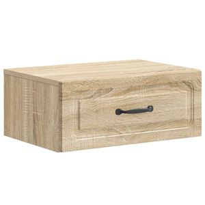 vidaXL Cabinet de chevet mural Ch&ecirc;ne Sonoma 49 x 34,5 x 20 cm