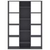 vidaXL S&eacute;parateur de pi&egrave;ce/Biblioth&egrave;que Gris 100x24x140 cm Agglom&eacute;r&eacute;