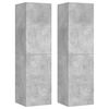 vidaXL Meubles TV 4 pcs Gris b&eacute;ton 30,5x30x110 cm Bois d'ing&eacute;nierie